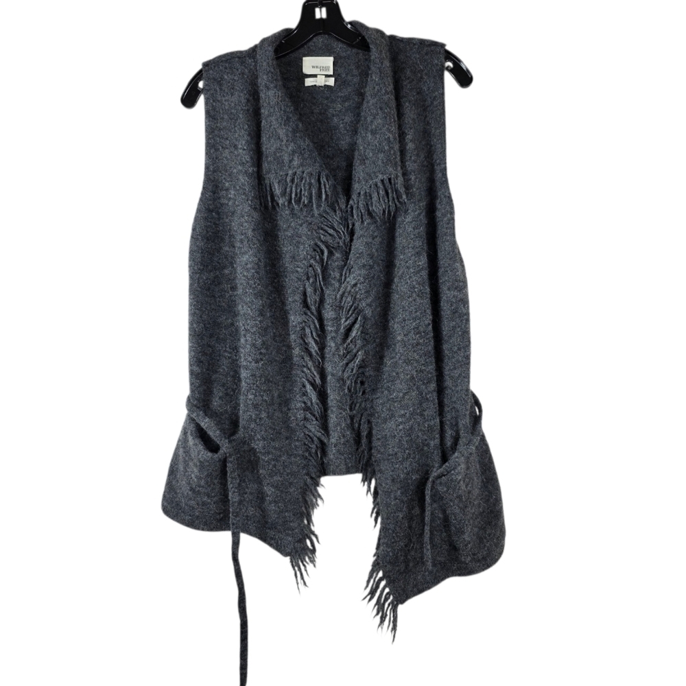 Wilfred free open front knit alpaca blend cardigan